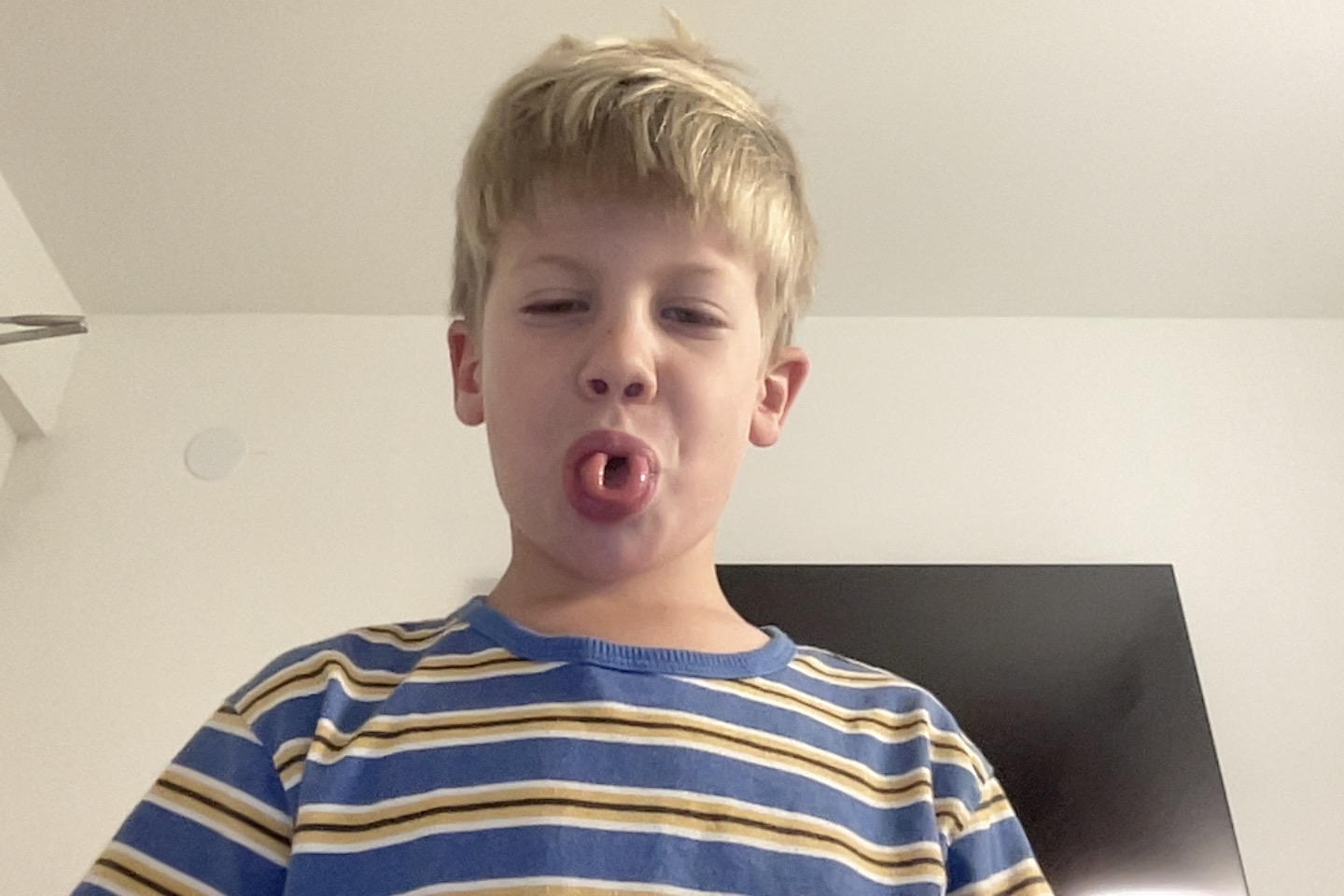 Jordy making a funny face